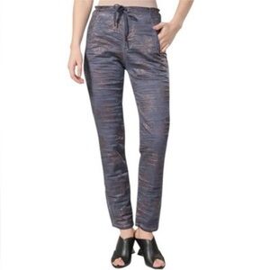 NWT Alembika Iconic Stretch Jeans Rust Blue Print Size US 14-16 | Alembika 5